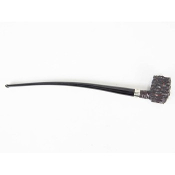 PIPA PETERSON CHURCHWARDEN RUSTICATED BARREL - VERA ARGENTO