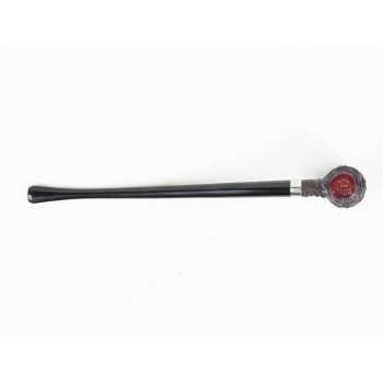 PIPA PETERSON CHURCHWARDEN RUSTICATED BARREL - VERA ARGENTO