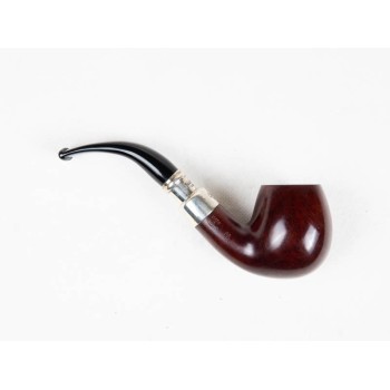 PIPA PETERSON WALNUT SPIGOT 68 BENT APPLE - SPIGOT ARGENTO