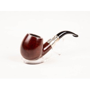 PIPA PETERSON WALNUT SPIGOT 68 BENT APPLE - SPIGOT ARGENTO