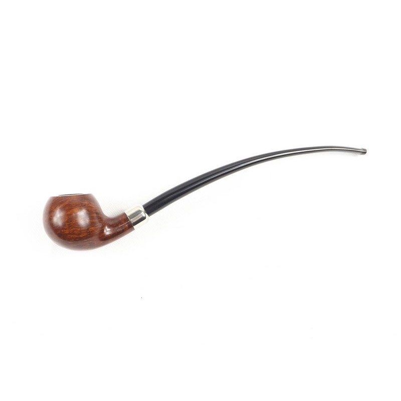 PIPA VAUEN DA LETTURA LISCIA 3602 CHURCHWARDEN BENT APPLE - VERA ARMY ARGENTO