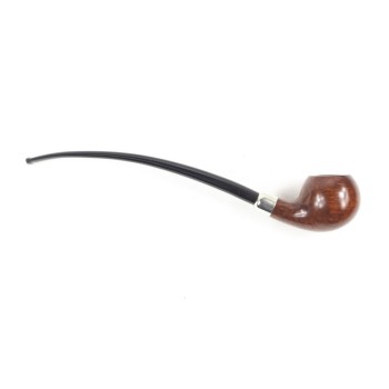 PIPA VAUEN DA LETTURA LISCIA 3602 CHURCHWARDEN BENT APPLE - VERA ARMY ARGENTO