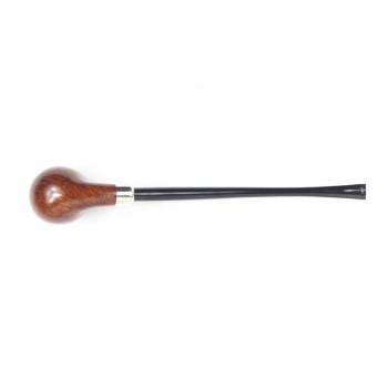 PIPA VAUEN DA LETTURA LISCIA 3602 CHURCHWARDEN BENT APPLE - VERA ARMY ARGENTO