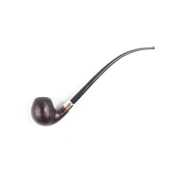 PIPA VAUEN DA LETTURA SABBIATA NERA 4604 CHURCHWARDEN FULL BENT APPLE - VERA ARMY ARGENTO