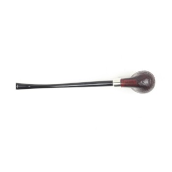 PIPA VAUEN DA LETTURA SABBIATA NERA 4604 CHURCHWARDEN FULL BENT APPLE - VERA ARMY ARGENTO