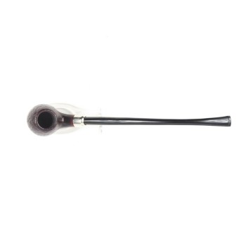 PIPA VAUEN DA LETTURA SABBIATA NERA 4604 CHURCHWARDEN FULL BENT APPLE - VERA ARMY ARGENTO