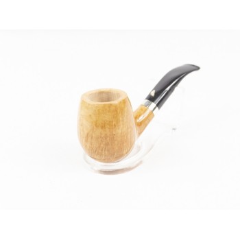 PIPA L'ANATRA 2 UOVA LISCIA NATURALE BENT BILLIARD - VERA ARGENTO