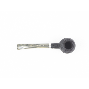 PIPA DUNHILL SHELL GRUPPO 4 4203 PRINCE COLOURED MOUTHPIECE - VERA ARGENTO