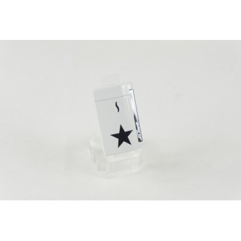 ACCENDINO DUPONT MINIJET WHITE - BLACK STAR