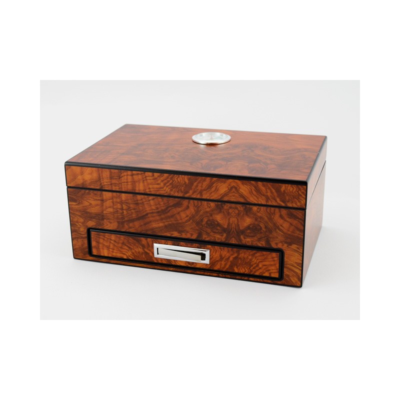 HUMIDOR LUBINSKI CON SET CIGAR RADICA OLMO