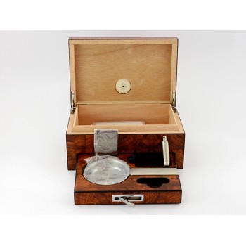 HUMIDOR LUBINSKI CON SET CIGAR RADICA OLMO