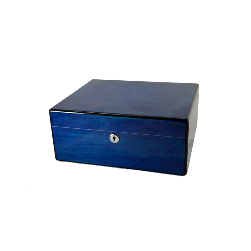 HUMIDOR LUBINSKI LACCATO BLU