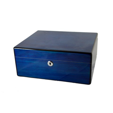 HUMIDOR LUBINSKI LACCATO BLU