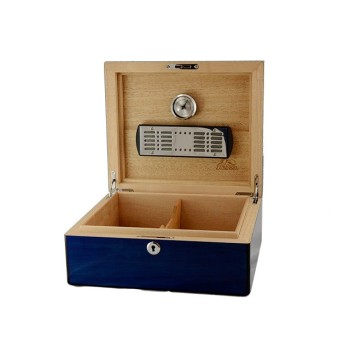 HUMIDOR LUBINSKI LACCATO BLU