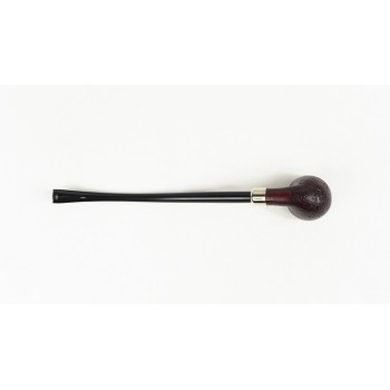 PIPA VAUEN DA LETTURA SABBIATA NERA 4608 CHURCHWARDEN BENT BULLDOG - VERA ARMY ARGENTO