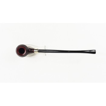 PIPA VAUEN DA LETTURA SABBIATA NERA 4608 CHURCHWARDEN BENT BULLDOG - VERA ARMY ARGENTO