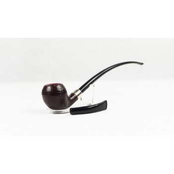 PIPA VAUEN DA LETTURA SABBIATA NERA 4608 CHURCHWARDEN BENT BULLDOG - VERA ARMY ARGENTO