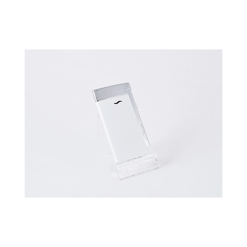 ACCENDINO DUPONT SLIM 7 BIANCO/CROMO