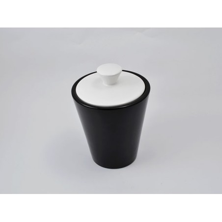 VASO PORTATABACCO SAVINELLI CERAMICA NERA/BIANCA