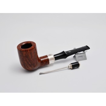 PIPA PETERSON PIPE OF THE YEAR 2014 SMOOTH BILLIARD MEDIUM CHIMNEY - VERA ARMY ARGENTO