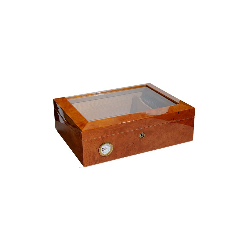 HUMIDOR STEMANN CON COPERCHIO IN VETRO