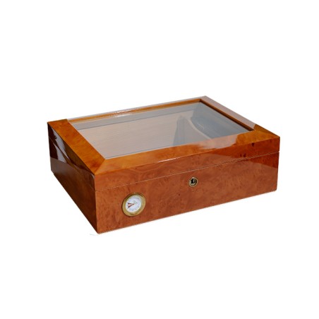 HUMIDOR STEMANN CON COPERCHIO IN VETRO