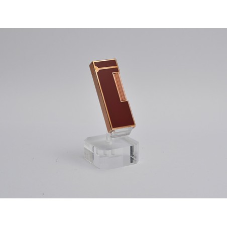 ACCENDINO DUNHILL ROLLAGAS LACCATO GRANATA FINITURE ORO