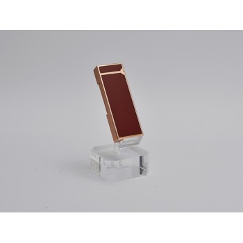 ACCENDINO DUNHILL ROLLAGAS LACCATO GRANATA FINITURE ORO