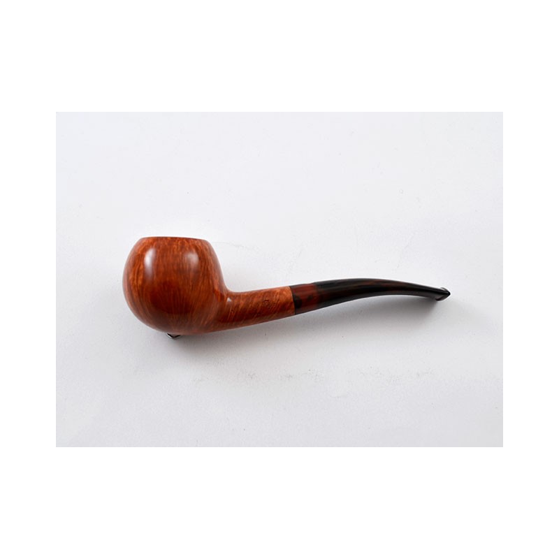 PIPA MASTRO DE PAJA 3B GOOD GRAIN NATURAL FINISH HALF BENT APPLE