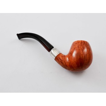 PIPA MASTRO DE PAJA 3B 1 SOLE L EXCELLENT GRAIN NATURAL FINISH BENT APPLE - VERA ARMY ARGENTO