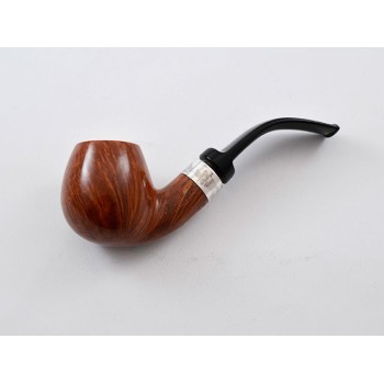 PIPA MASTRO DE PAJA 3B 1 SOLE L EXCELLENT GRAIN NATURAL FINISH BENT BILLIARD - VERA ARGENTO