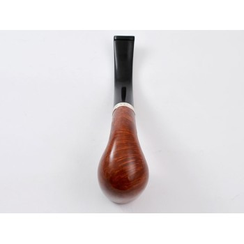 PIPA DUNHILL ROOT BRIAR GRUPPO 4 4102 BENT BILLIARD - VERA ARGENTO