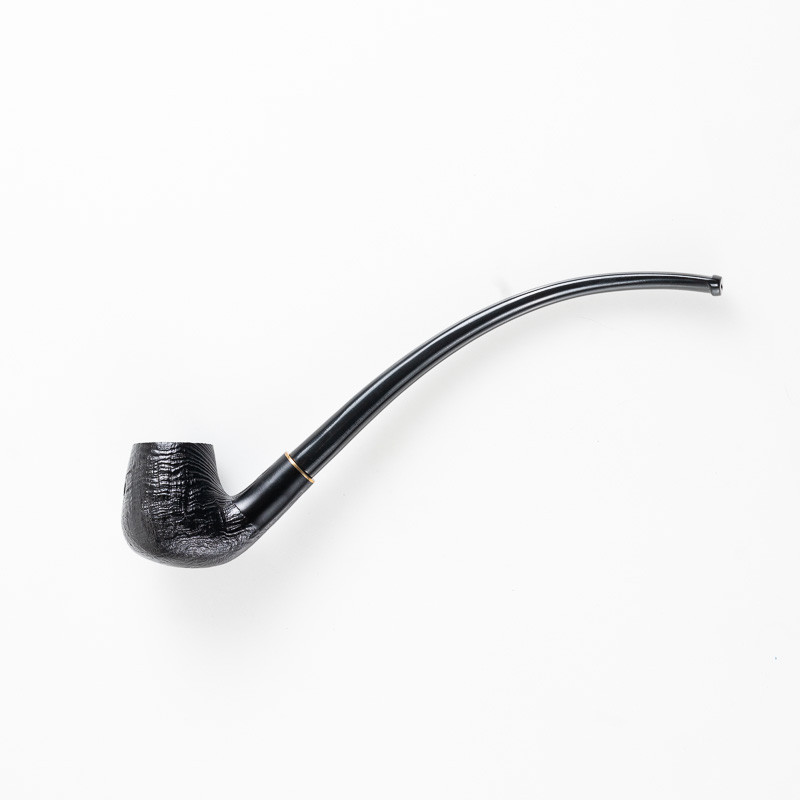 PIPA TALAMONA SABBIATA DOPPIO BOCCHINO rif. 538 CHURCHWARDEN BENT BILLIARD