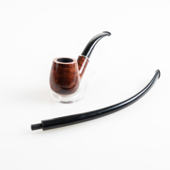 PIPA TALAMONA LISCIA DOPPIO BOCCHINO rif. 540 CHURCHWARDEN BENT BILLIARD