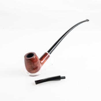 PIPA TALAMONA LISCIA DOPPIO BOCCHINO rif. 541 CHURCHWARDEN HALF BENT BILLIARD