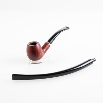 PIPA TALAMONA LISCIA DOPPIO BOCCHINO rif. 543 CHURCHWARDEN BENT APPLE