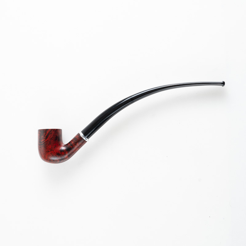 PIPA TALAMONA LISCIA DOPPIO BOCCHINO rif. 544 CHURCHWARDEN BENT BILLIARD