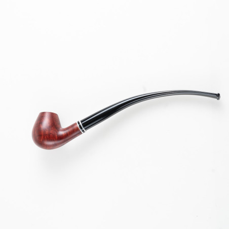 PIPA TALAMONA LISCIA DOPPIO BOCCHINO rif. 545 CHURCHWARDEN BENT BRANDY