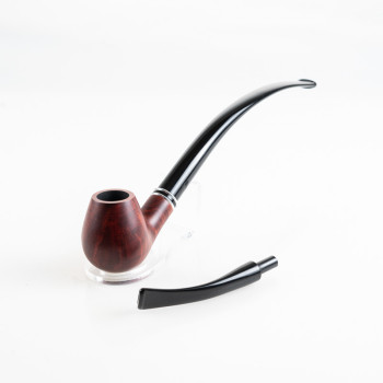 PIPA TALAMONA LISCIA DOPPIO BOCCHINO rif. 545 CHURCHWARDEN BENT BRANDY