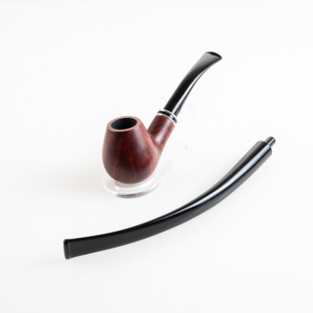 PIPA TALAMONA LISCIA DOPPIO BOCCHINO rif. 545 CHURCHWARDEN BENT BRANDY